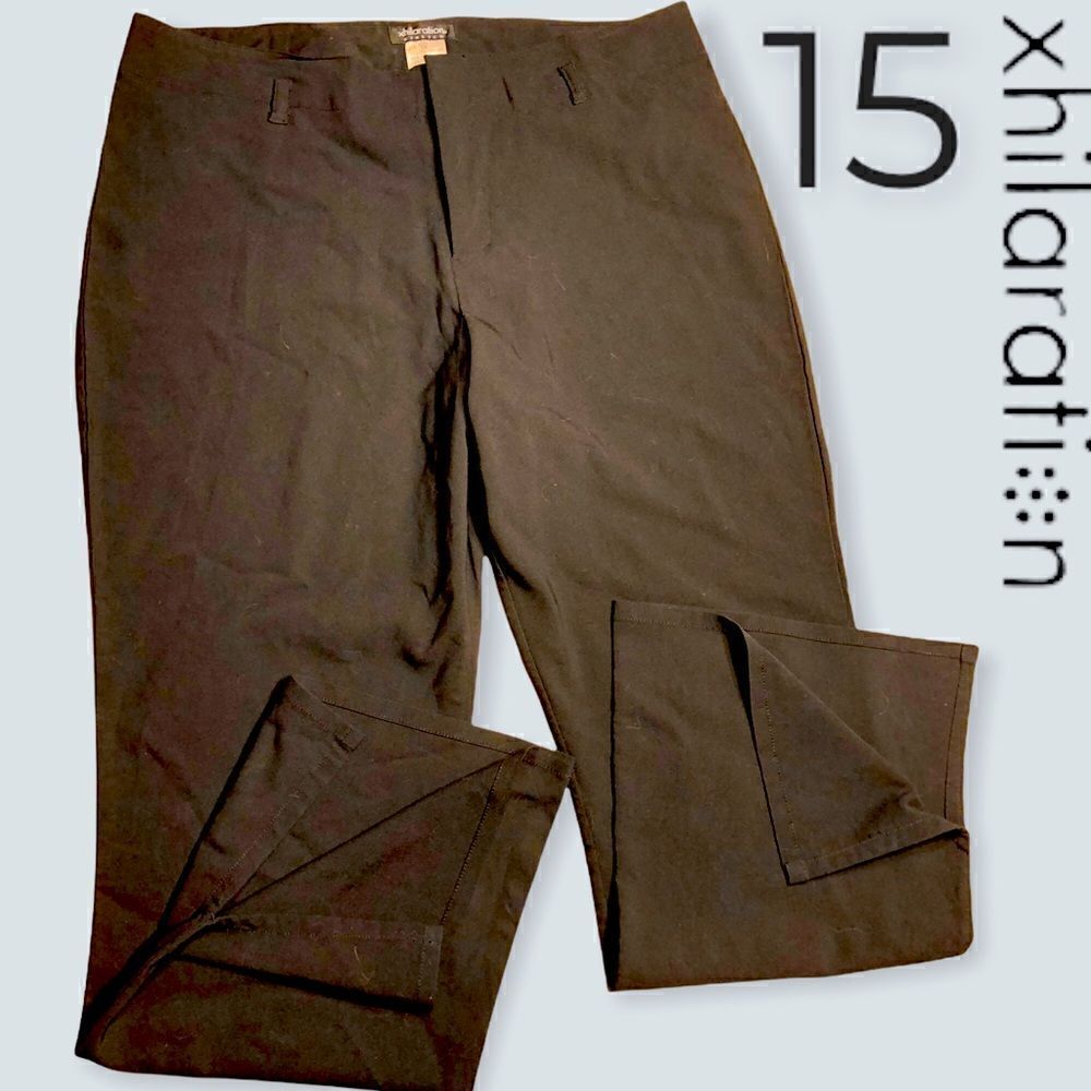 Xhilaration Stretch Junior Black Slacks sz 15